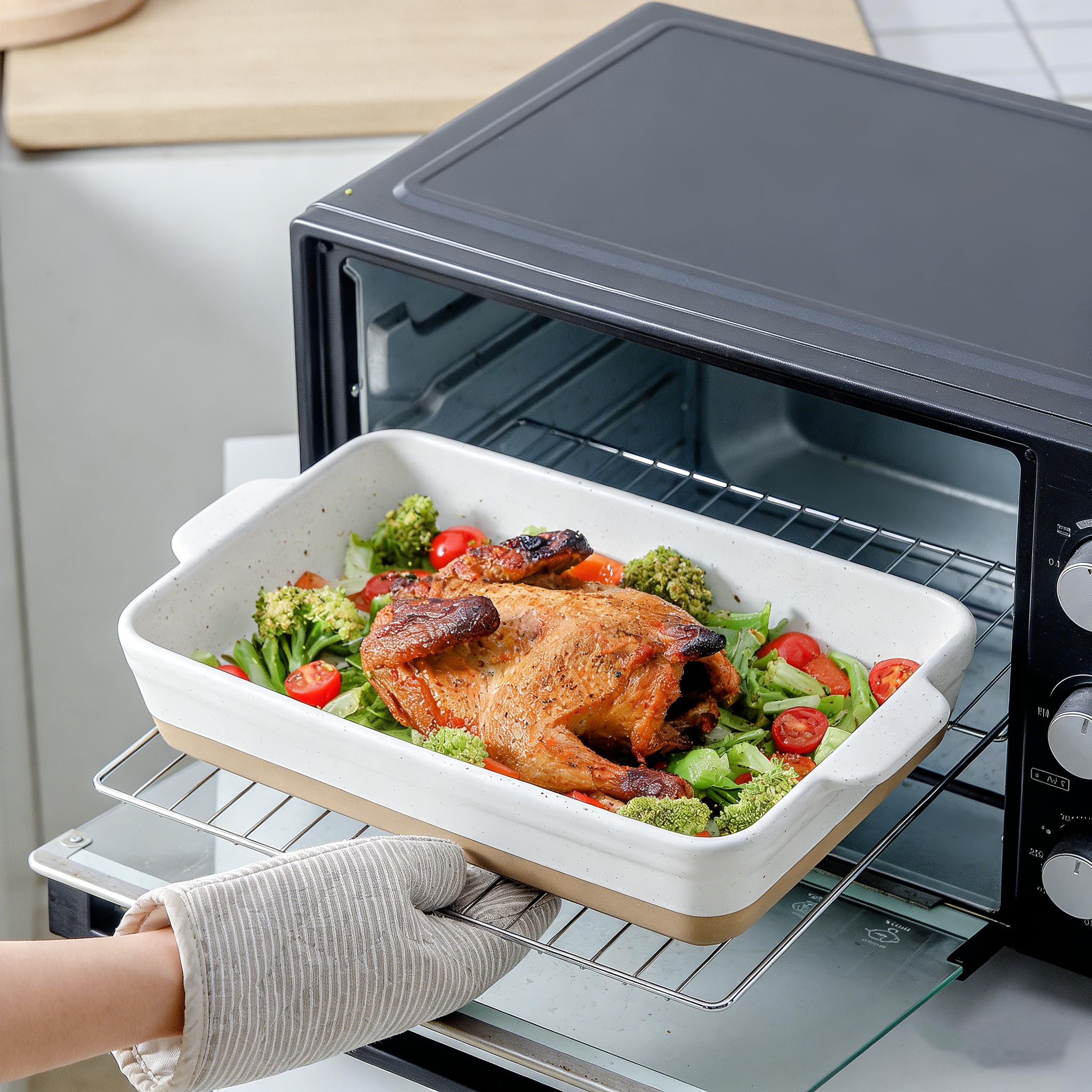 Amazon.com: HVH Baking Dish Set, 9x13 Baking Dish, Large Casserole